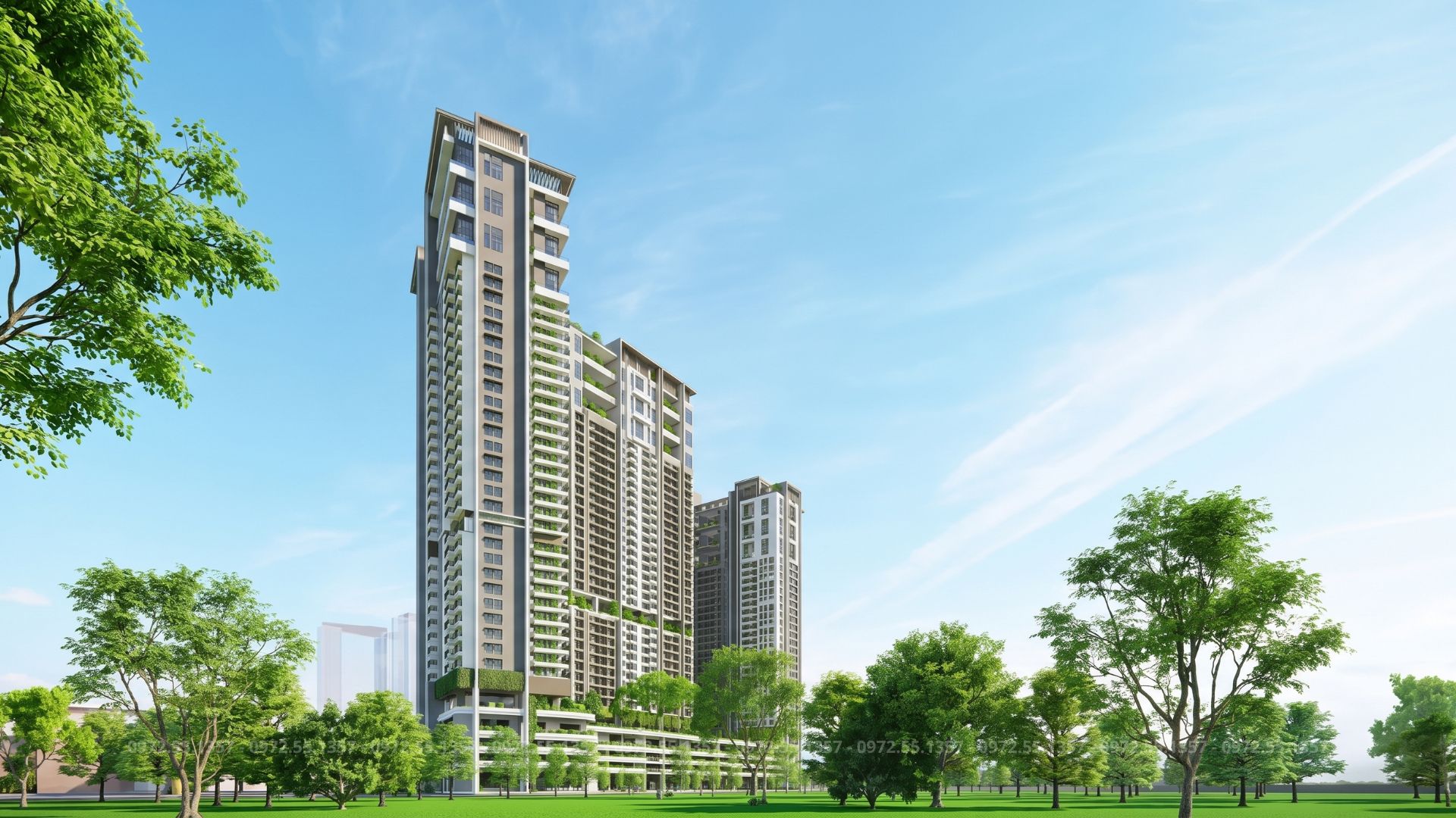 Phối cảnh Chung cư Le Parc Place - Park City Hanoi