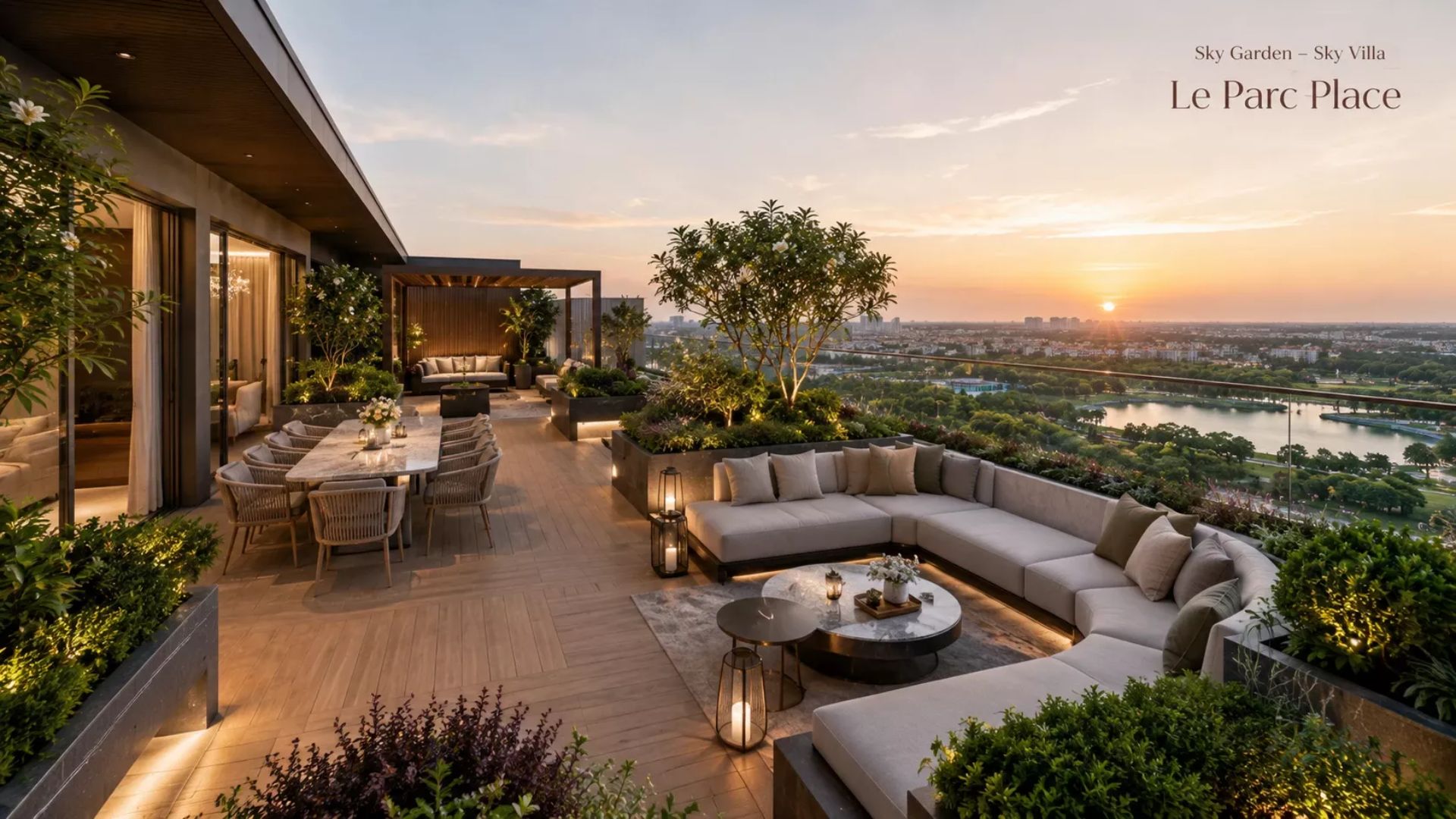 Ban công căn Sky Villa SV1R