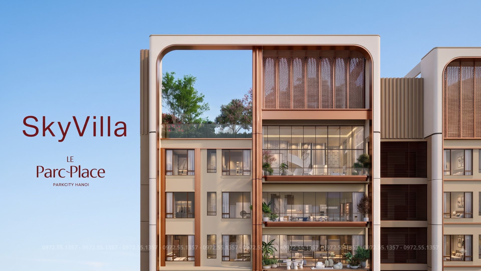 Phối cảnh căn hộ Sky Villa Le Parc Place