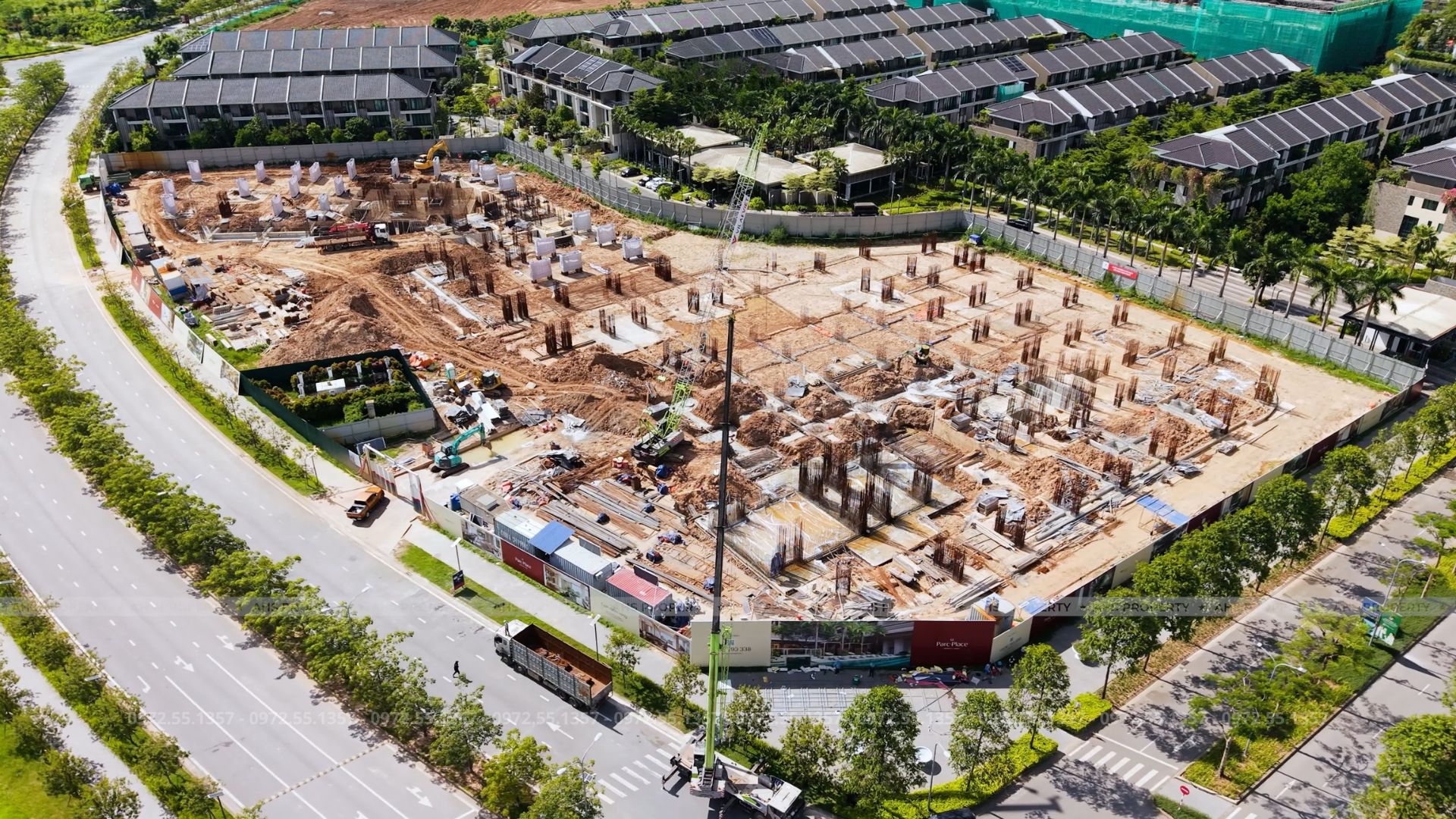 Thực tế công trường dự án Le Parc Place đầu tháng 8/2026